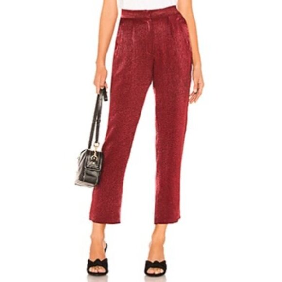 HOUSE OF HARLOW X REVOLVE Vincent Pant in Raspberry Red, Size XS - Picture 1 of 7